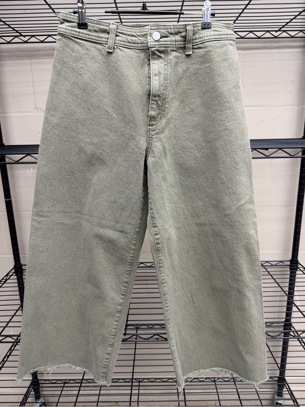 Universal Thread Women's Wide-Leg Jeans in Olive